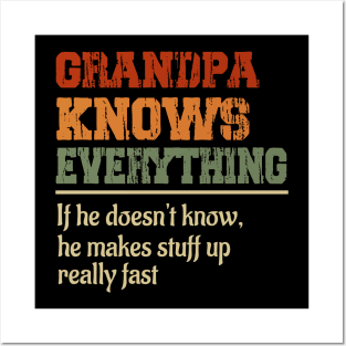 Grandpa Knows Everything Posters and Art